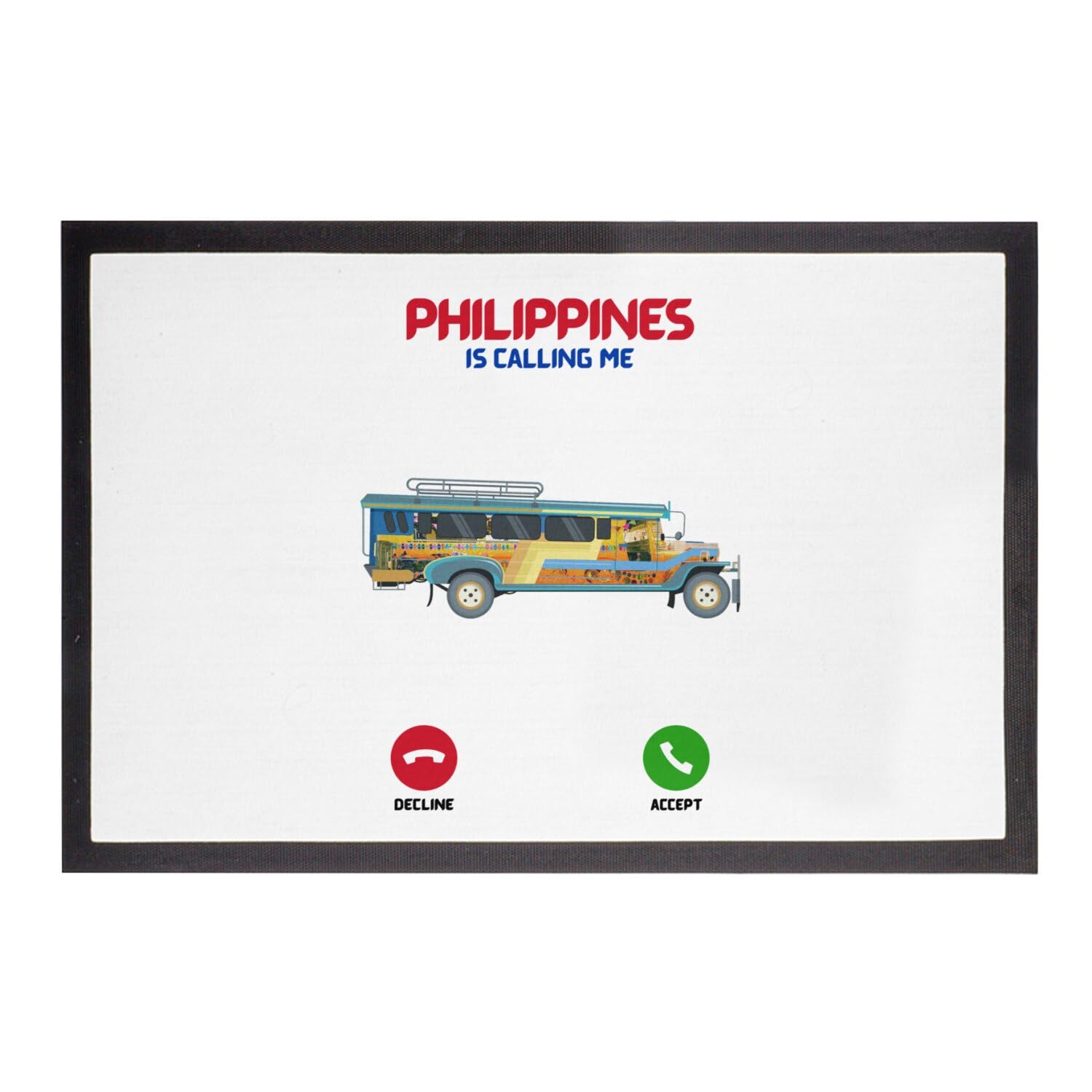 Tapis Philippines Is Calling Me paillasson idéal pour entrée voyageur