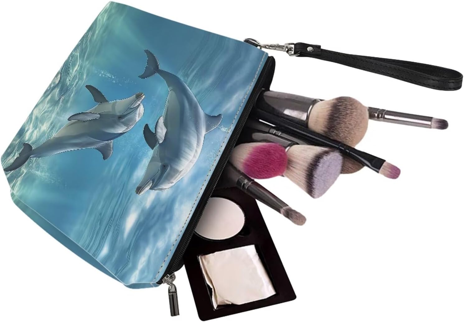 2PCS Tote Bag for Women Top Handle Purse with Wallet, Hobo Bag Tote Shoulder Bag with PU Cosmetic Bag - Image 5