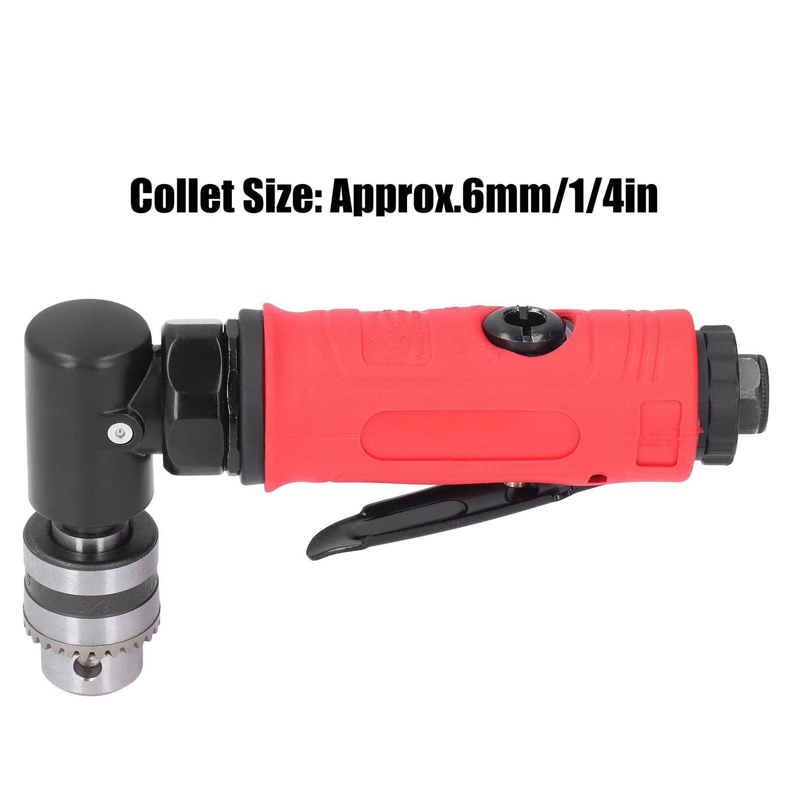 AMONIDA Mini Taladro de Aire de 1/4 Pulgadas, Taladro Neumático Compacto para Uso Industrial, Molienda de Alta Velocidad, Material de Aleación de Zinc