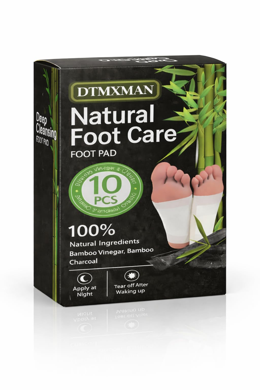 Premium Detox Foot Patches with Bamboo Vinegar & Herbal Extracts – Overnight Foot Pads for Relaxation & Refreshing Feel – Pack of 10-image-30