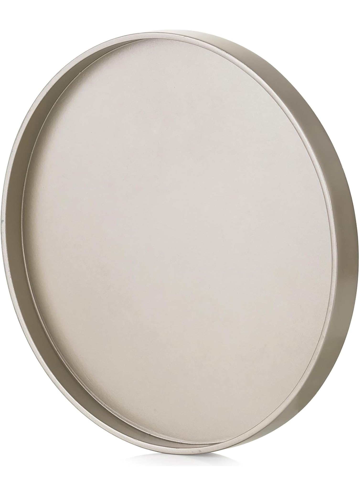 Hanobe Plateau de Service Bois: Rustique Plat Decoratif Rond Petit Marron Cafe Plateaux Perles Boho Mini Table Plats Ferme Deco pour Repas Canapé Cuisine, 30cm