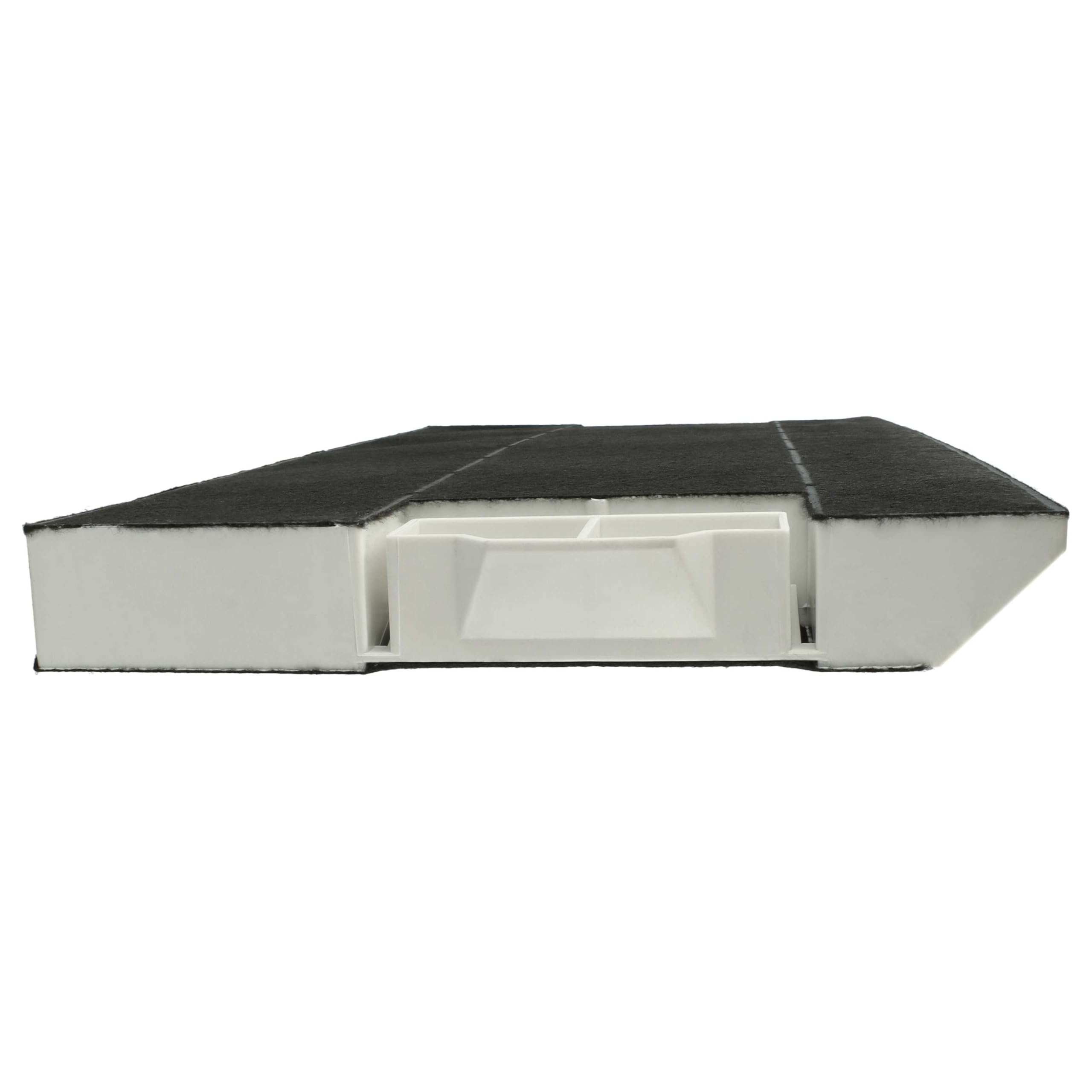 vhbw 2 filtry z węglem aktywnym kompatybilne z Siemens LI49630, LI48632, LI48630, LI46931, LI46930/05 okap kuchenny, 39,8 x 19,6/17,4 x 2,9 cm