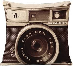 British Style Retro Camera Creative Fashion Household Linen Pillowcase Throw Cushion Nap Pillow Cushion Lumbar Pad
