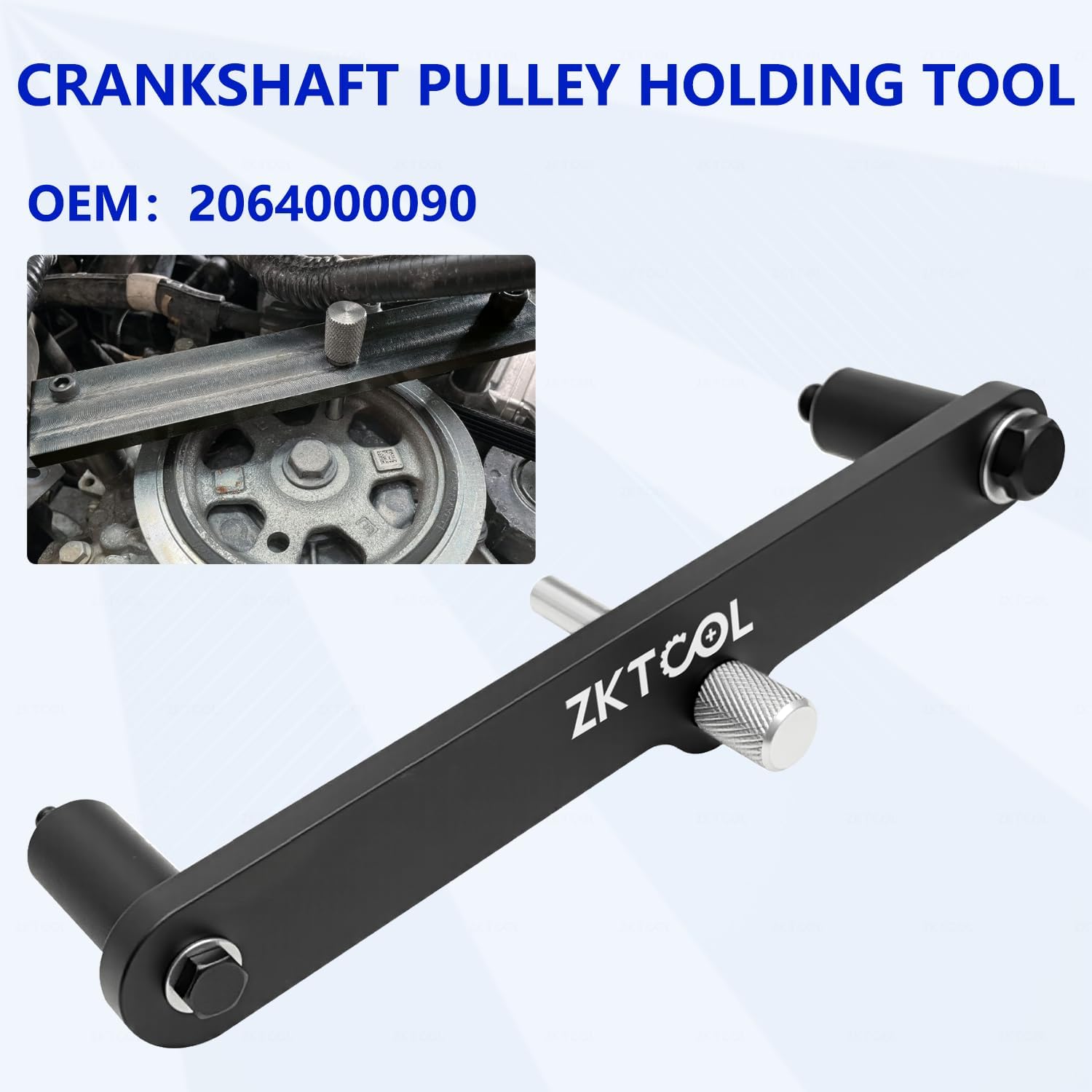 ZKTOOL Engine Timing Tool Kit Compatible with Fiat 1.0 & 1.3L 500X Renegade (from 2018) 、Tipo Jeep Compass (from 2020) ，OEM 2063500090, 206300090, 2064000090，Engine Code 55282151 1.0L, 55282328 1.3L