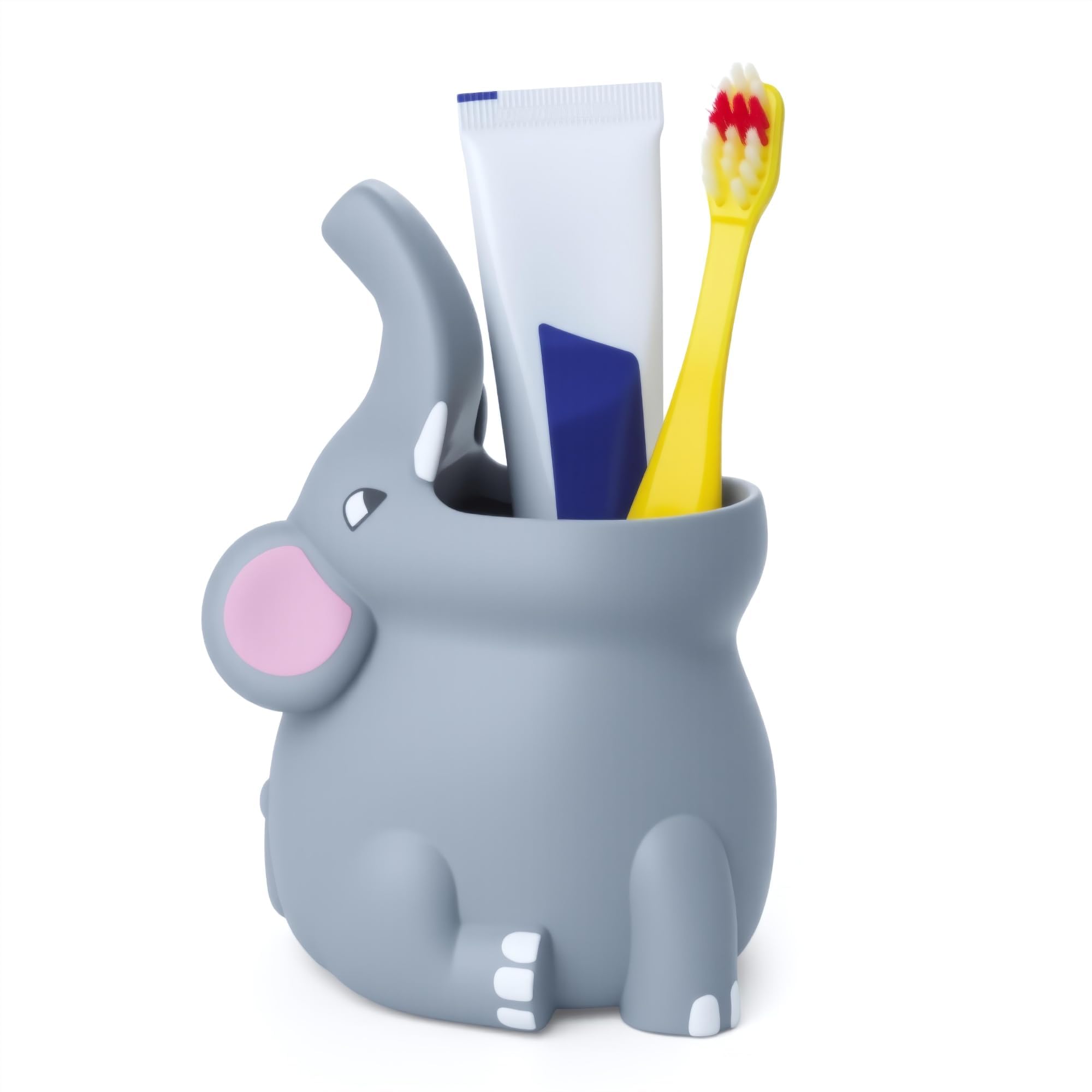 Porte-brosse à dents pour enfants éléphant silicone salle de bain