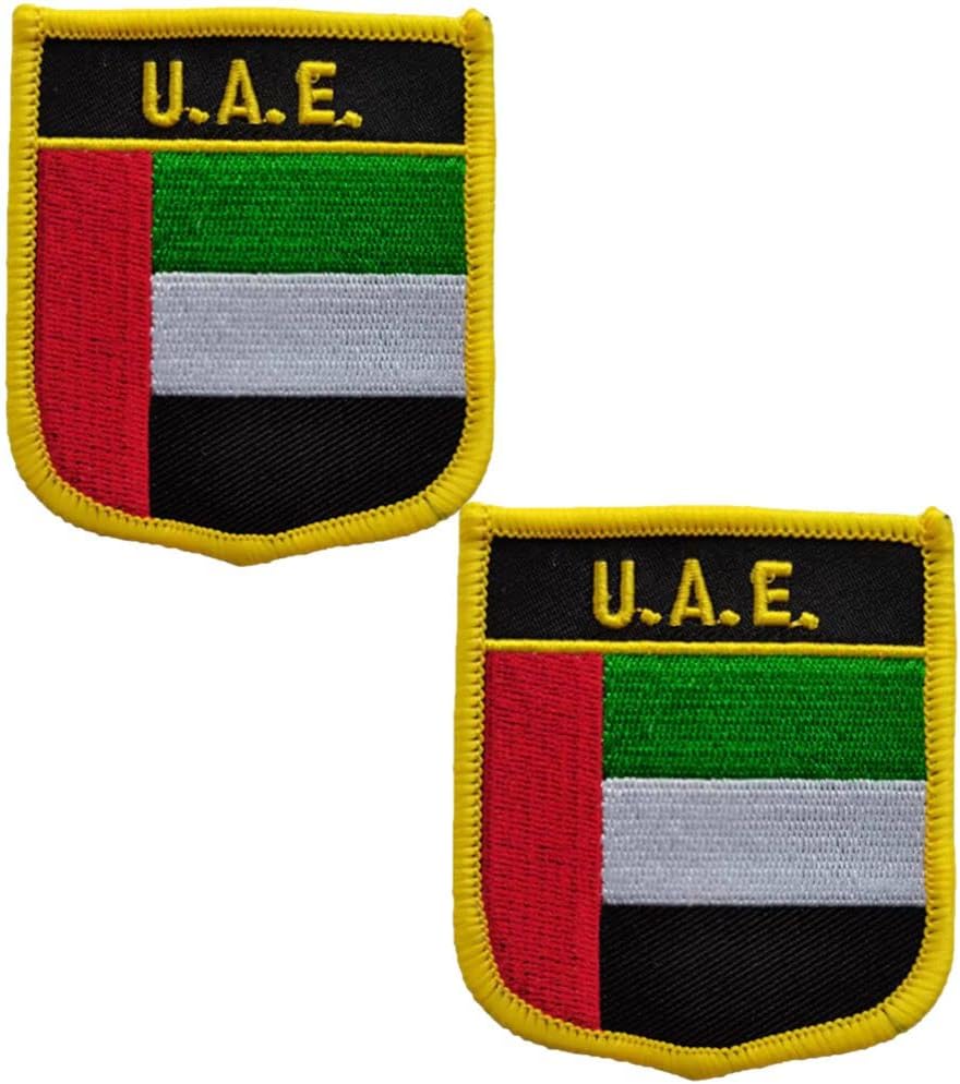 BFYDmttuBFThe United Arab Emirates（U.A.E）Single Flag Embroidered Patches Tactical Morale Applique Fastener Iron On Sew On Emblem Patch 2 Pieces (The United Arab Emirates（U.A.E）)