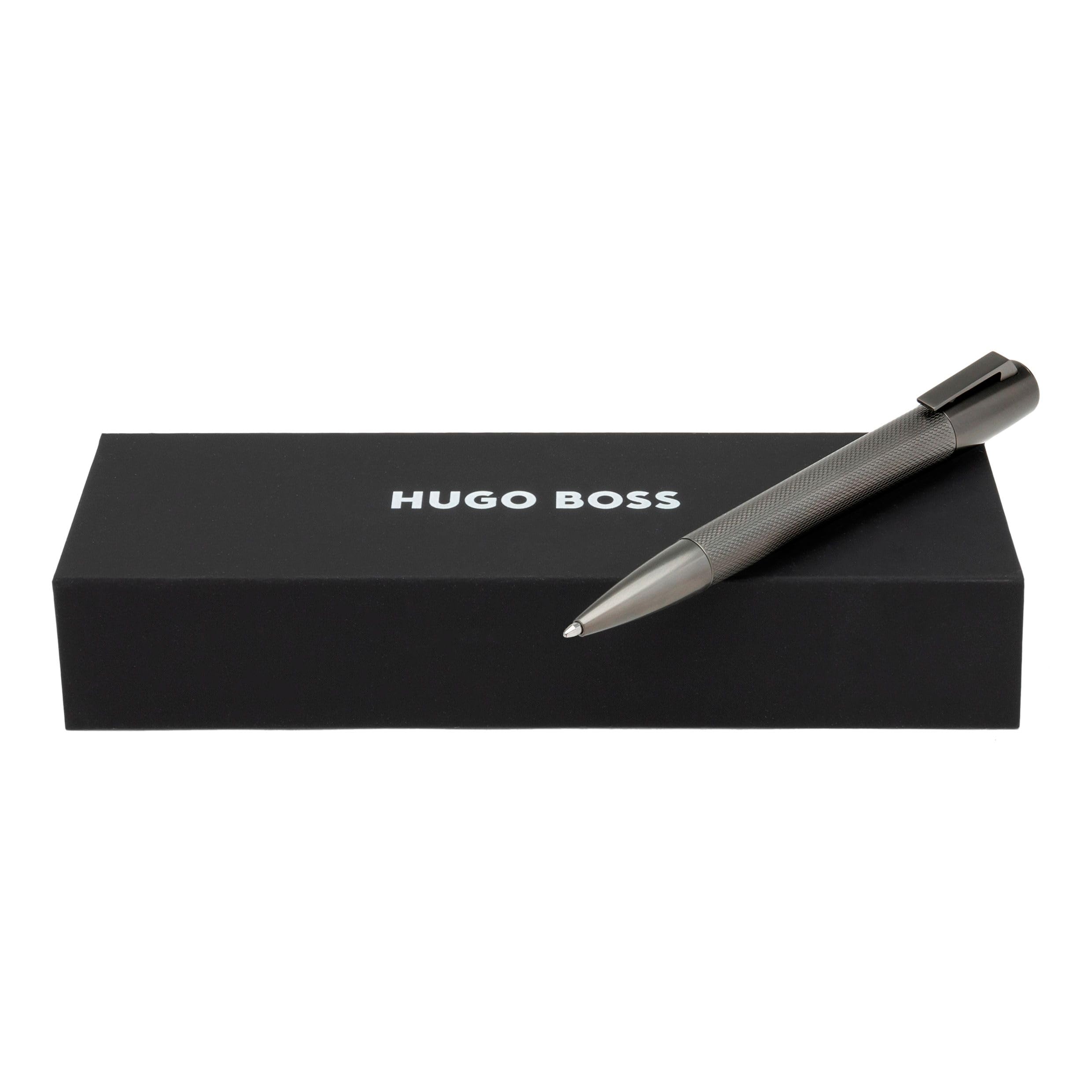 Hugo Boss HSY6034 Kugelschreiber Pure Matte Dark Chrome, 1 Stück (1er Pack)