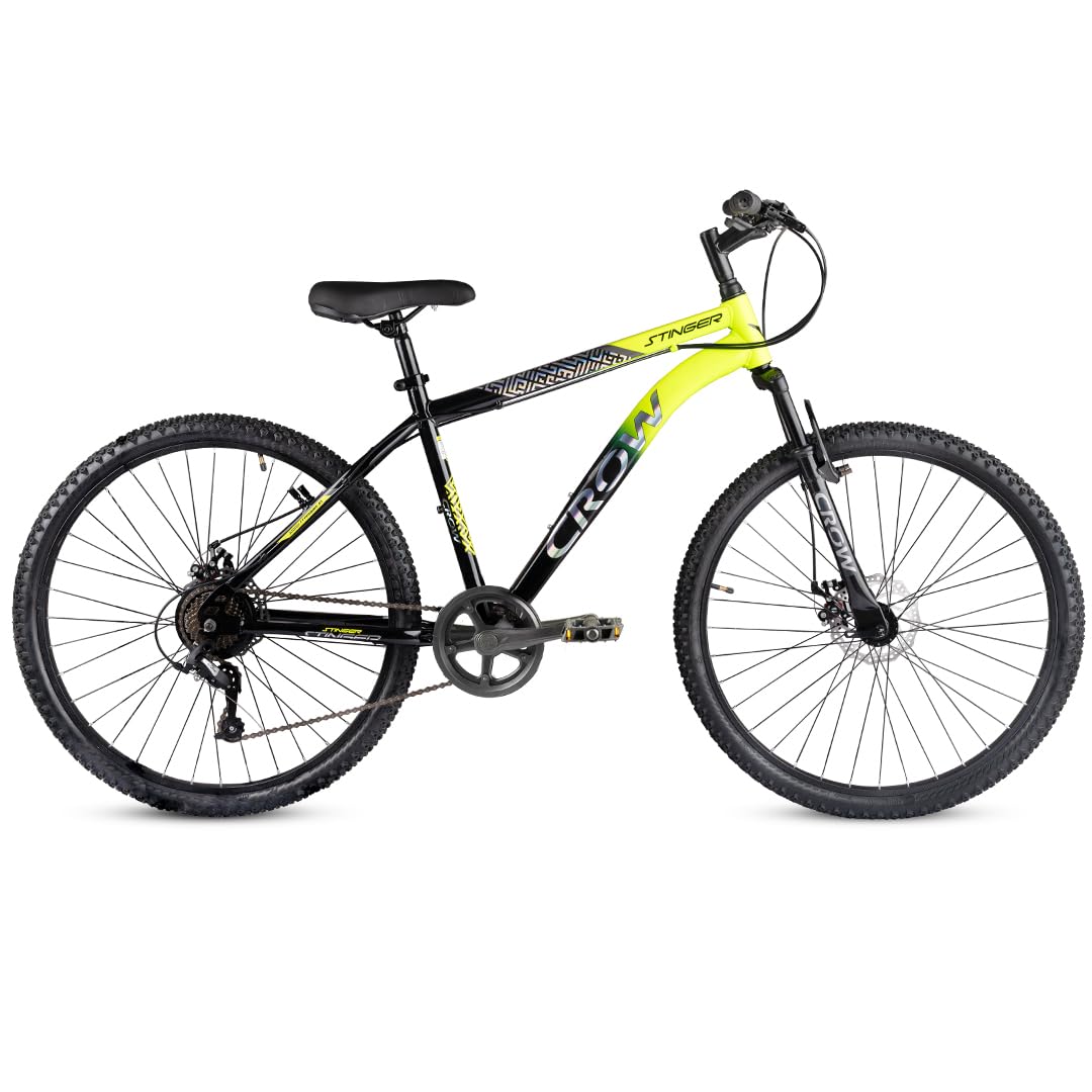 CROW - Stinger X7 7 Speed | 29" INCH Mountain Bike | Dual DISC Brake | HITENSILE Steel Frame | Unisex | Ideal for Boys/Men/Women with 5 to 5.8 FT-image-3