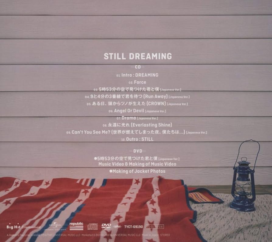 Amazon.co.jp: STILL DREAMING(初回限定盤B)(CD+DVD+フォト