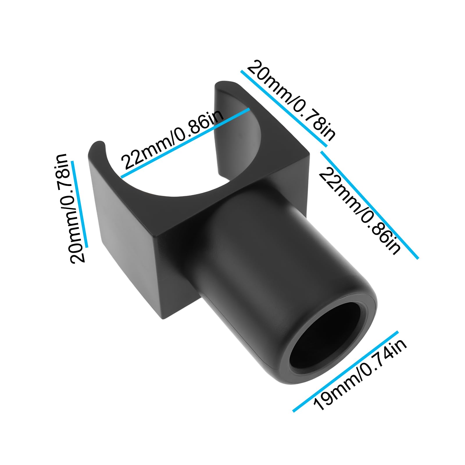 Create idea 8Pcs U Type Slider Seat Rail Guide 4.2x2.2x2cm for Wheelchair Black - Image 4