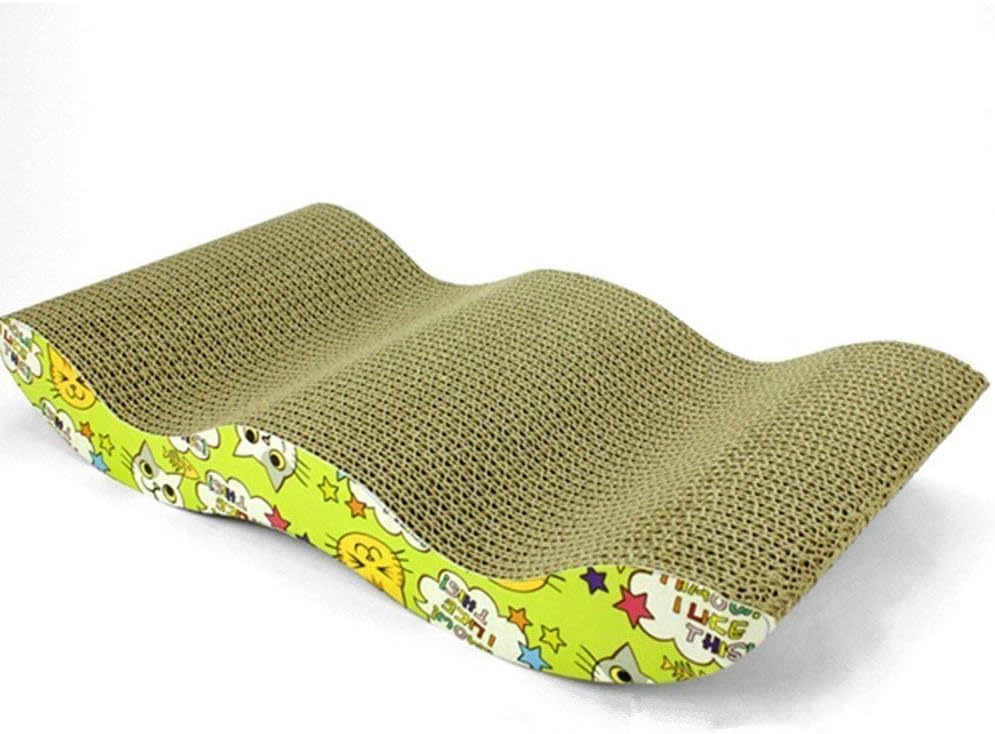 S-Lifeeling Cat Scratch Board Pet Corrugated Cardboard with Catnip Cat Cardboard Sofa Utimate Cat Scratcher Lounge