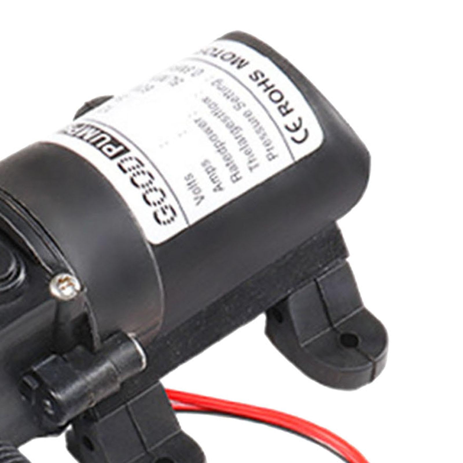 Colcolo Bomba de diafragma automática DC 12V 60W bomba de presión de agua para barco versátil totalmente sellada longitud 16,5 cm para barco marino resistente