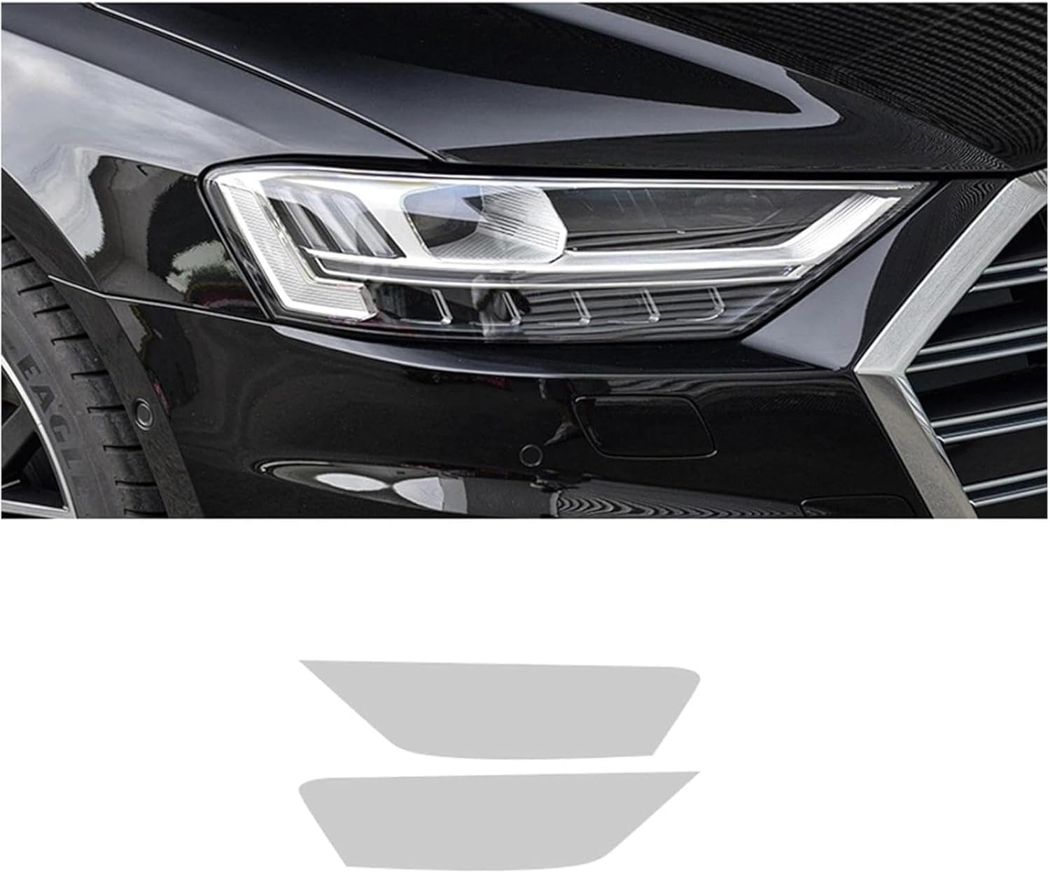 SamLng Car Front Light Film for S8 2018-2021 Headlight Protection Sticker Car Front Headlamp Protection Film car Lights Film Headlight Anti-Scratch Non-Yellowing Protective Film