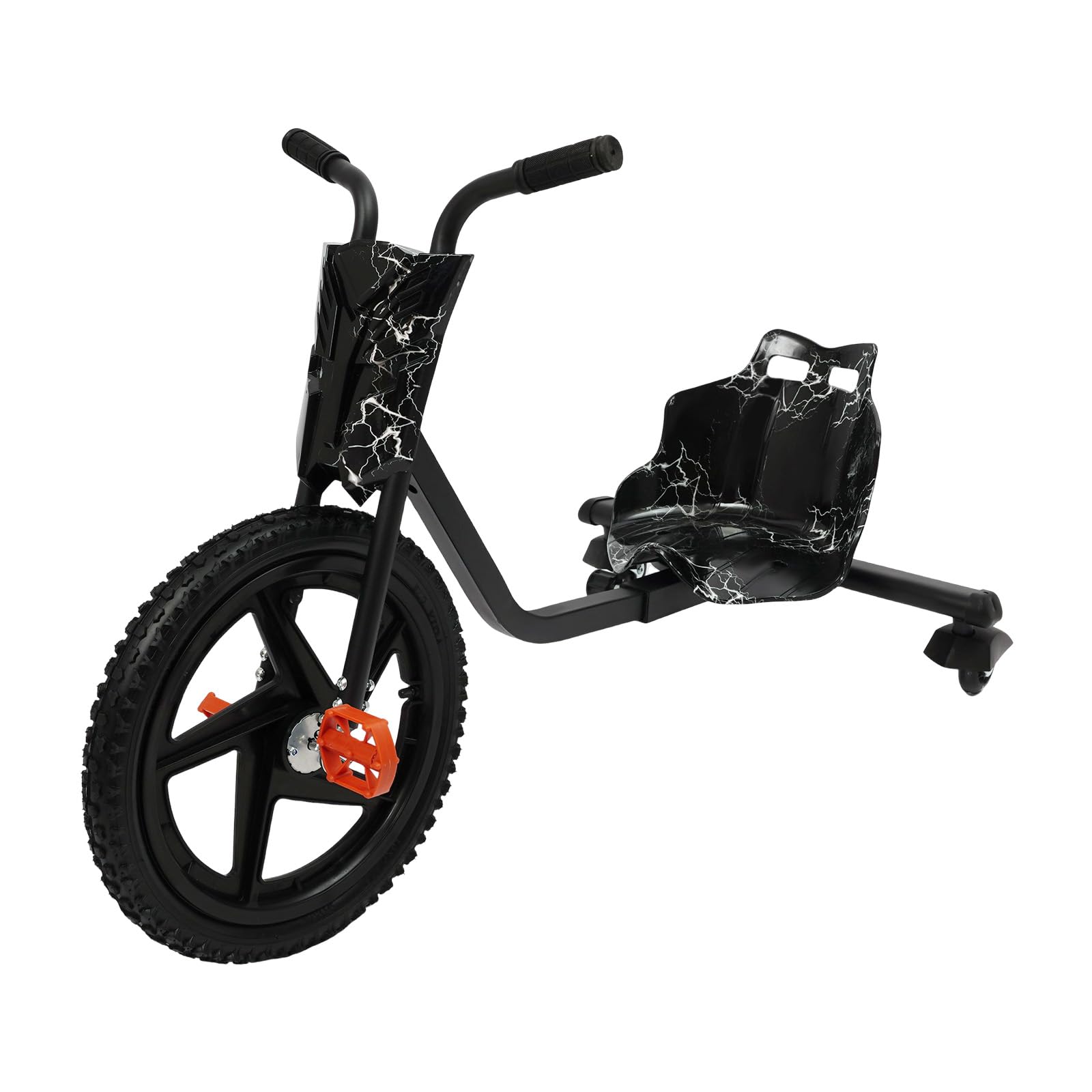 Children Tricycle, Children Scooter, Outdoor Balance Bike, Black, Load Capacity 80 kg, Suitable for Children Aged 6 and Above