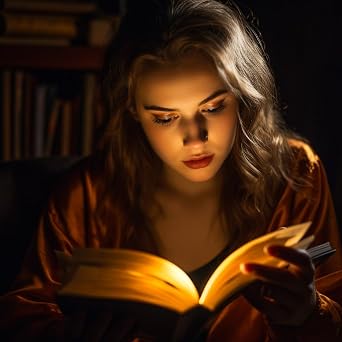 SomniLight Rechargeable Amber Book Light (16 mini LEDs)
