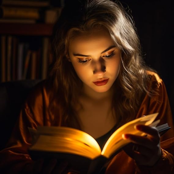 SomniLight Rechargeable Amber Book Light (16 mini LEDs)