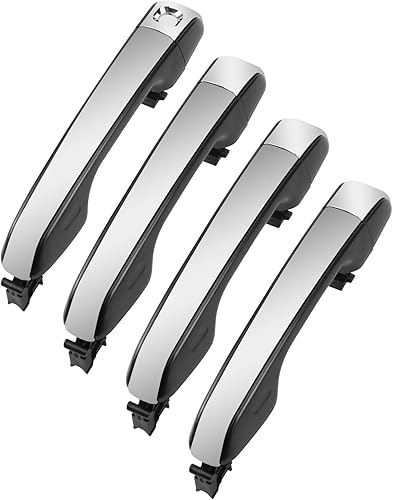 Miniatura 1 de Paquete de 4 manijas de puerta exteriores delanteras y traseras para Lexus Toyota GX460 4Runner 2010-2021 Reemplazar #69210-60170 69250-60050