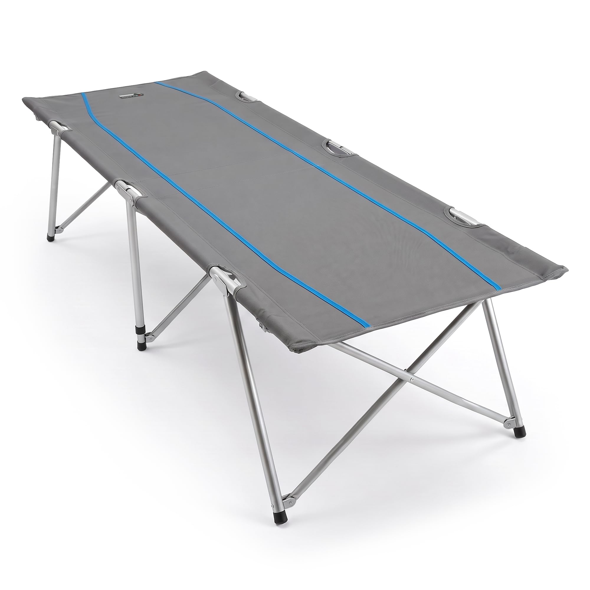 High Peak Feldbett klappbar, hohe Liegefläche, 190 x 65 x 45cm, bis 120kg | Gästebett mit 600D Oxford, pulverbeschichteter Stahlrahmen und Packmaß 95,5 x 14,5 x 12,5cm für Camping, Büro und Gäste