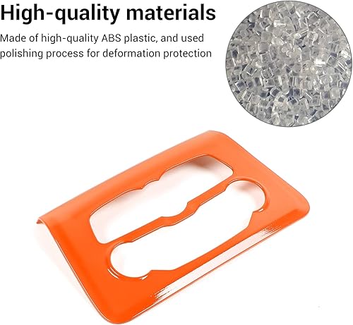 Vista 41 de Voodonala Para cargador de radio AC CD interruptor panel de ajuste para Dodge Charger 2015-2019, ABS rosa 1 unidad Rosa/Rebel Fun.