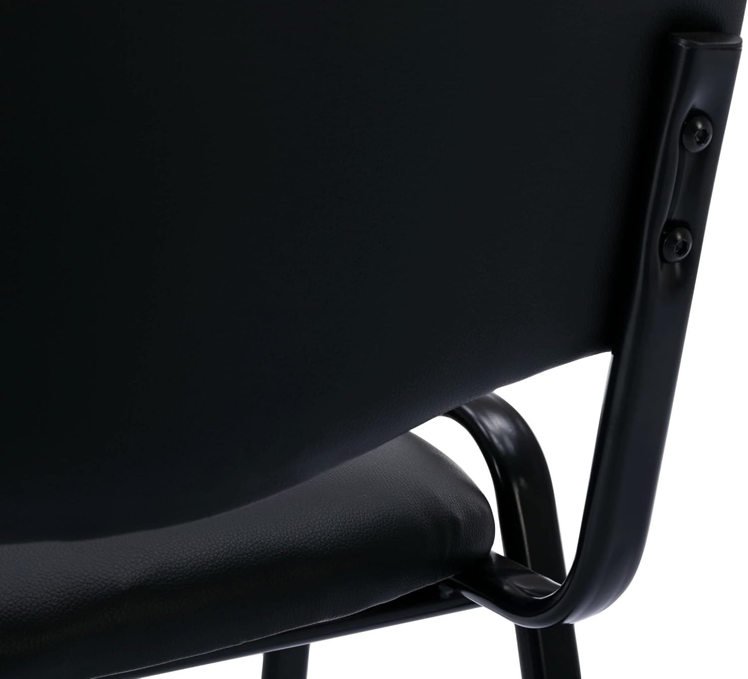 Wahson Mesh Reception Chairs with Desk Attached, Black Stackable Waiting Room Chairs, Black Classroom Chair for Student/Office/Conference Room/Meeting/Church, 10-Packs