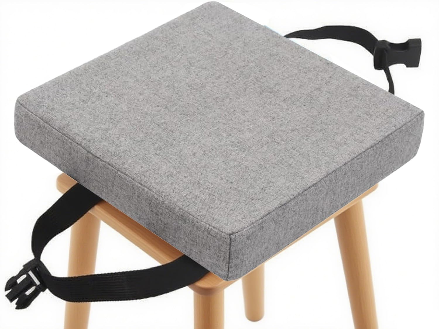RTSFKFS Bar Stool Pad Square 12 13 14 15 16 17 18 19 20, Super Soft Chair Seat Cushion with Ties Linen Removeble Cover Zipper for Kitchen Barstool office dinning Room(Color12,50x50x3cm)