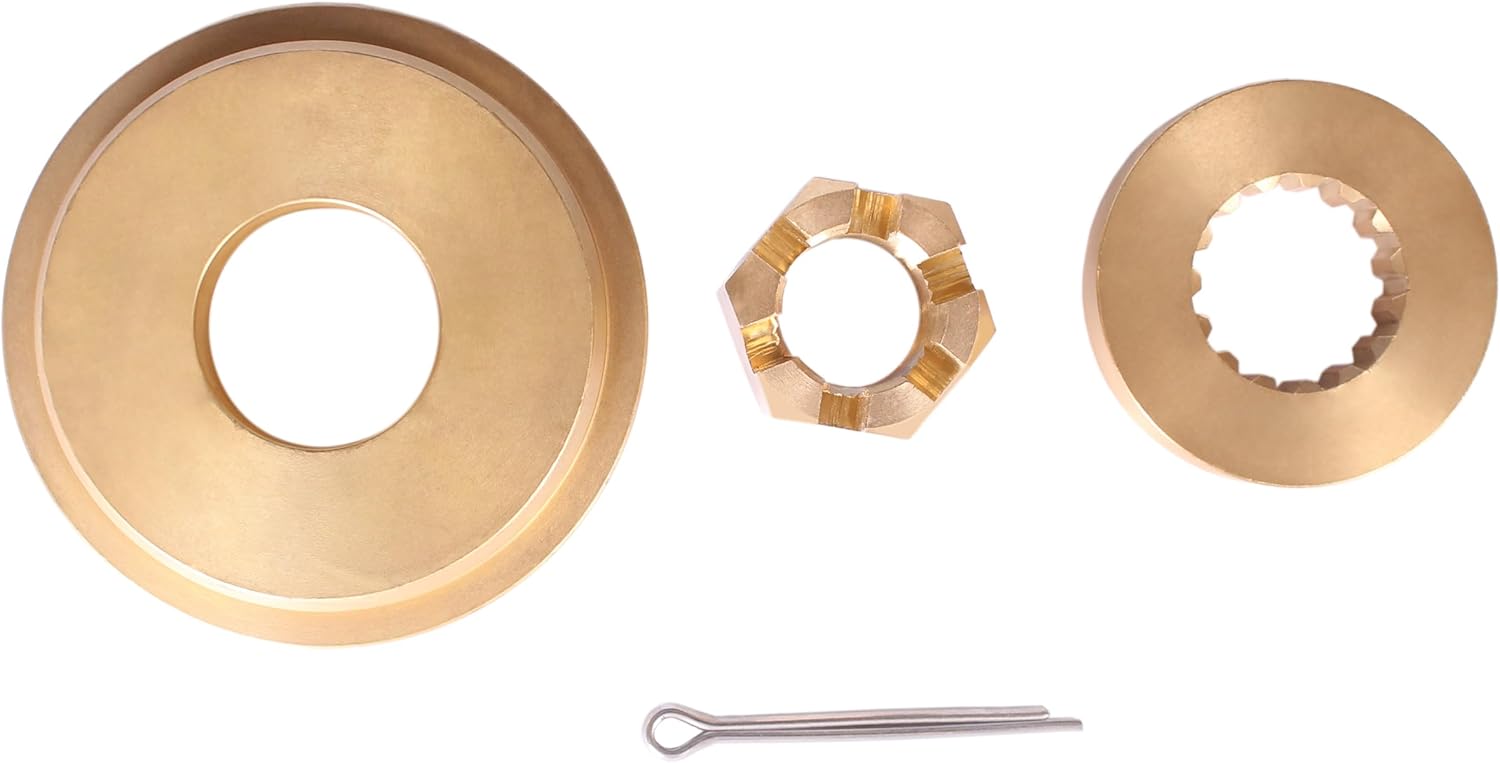 SouthMarine Boat Engine 126870 0126870 Thrust Bushing, 320570 Spacer, 398042 Nut Keeper, 306394 Cotter Pin for Evinrude Johnson OMC BRP V4 V6 V8 120HP-300HP, 0434153 434153 Propeller Hardware Kits