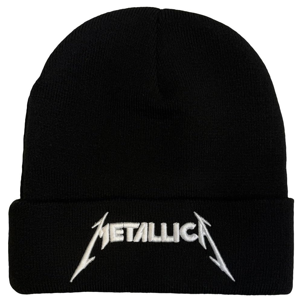 Rock Off officially licensed products Metallica Band Logo Beanie Hat Black