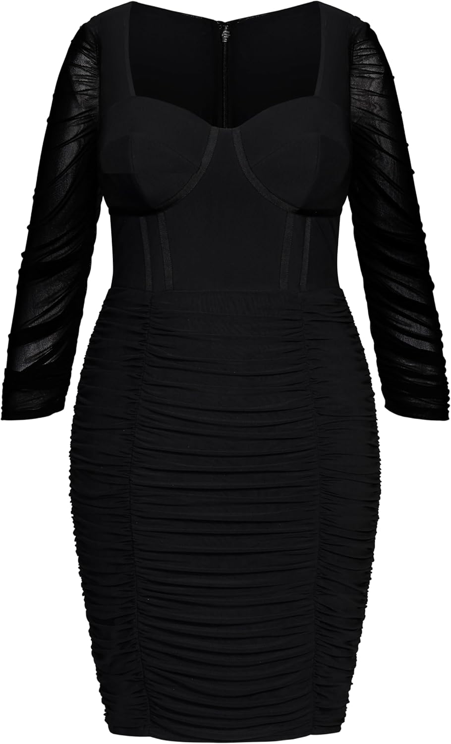 City Chic Plus Size Dress Sexy Bustier, Black