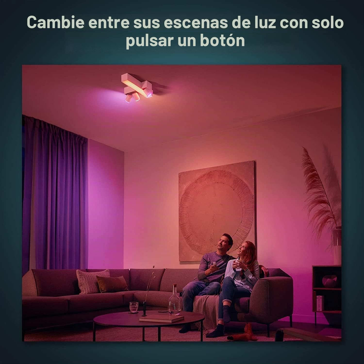 Philips Hue - Paquete de 2 interruptores de atenuación blancos (UE/Reino Unido) regulador inteligente para controlar lámparas y escenas de luz, interruptor de luz inalámbrico sin instalación, color