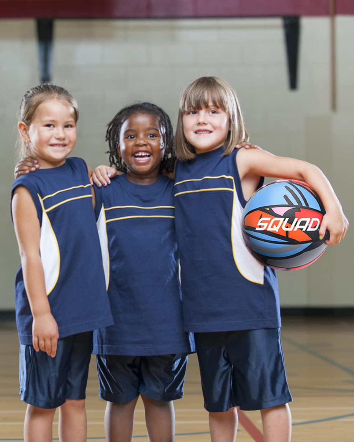 SQUAD Graffiti Youth Basketball - Size 5 (27.5") or Size 7 (29.5"), Durable Rubber Basketball for Indoor/Outdoor Play, Includes Pump & Mesh Bag - Engaging Fun Gift for Kids & Teens : Sports & Outdoors