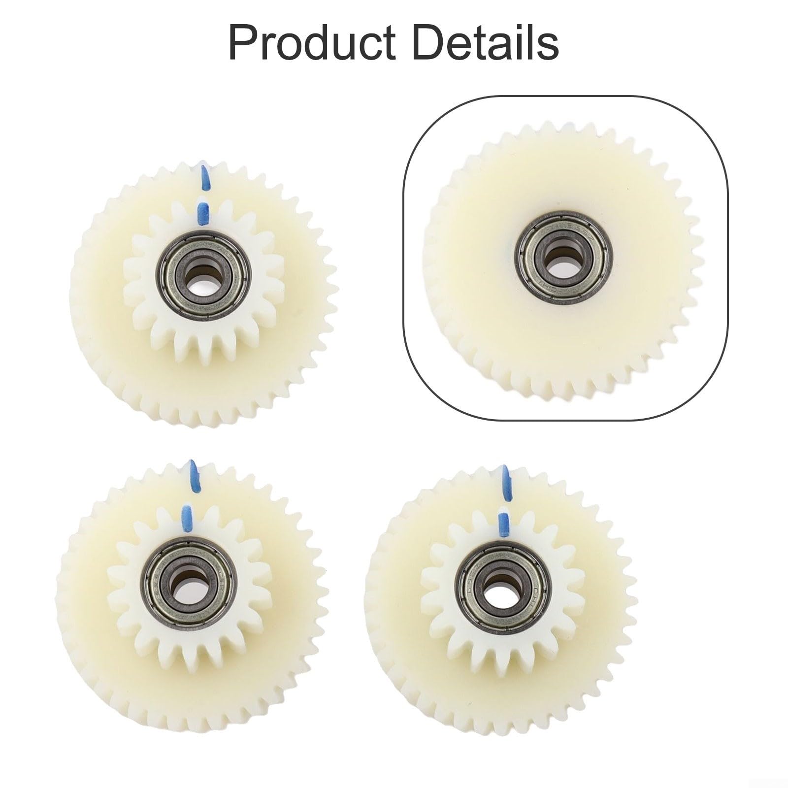 3 Kits De Transmisión Del Motor E-Bike, Piezas De Repuesto De Für De Nylon 40T Y 18T, 43 Mm Y 25 Mm De Diámetro, Rodamientos De 6 Mm Para Motores De Bicicletas Eléctricas E-Bike