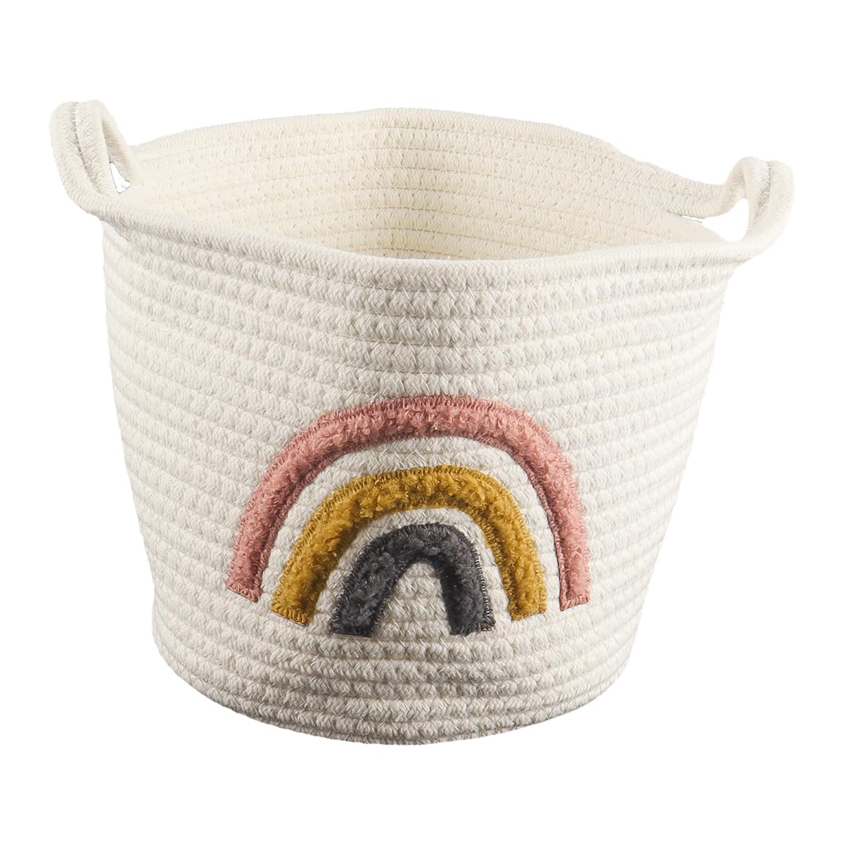 Panier en corde de coton pour cadeaux de naissance et rangement de linge