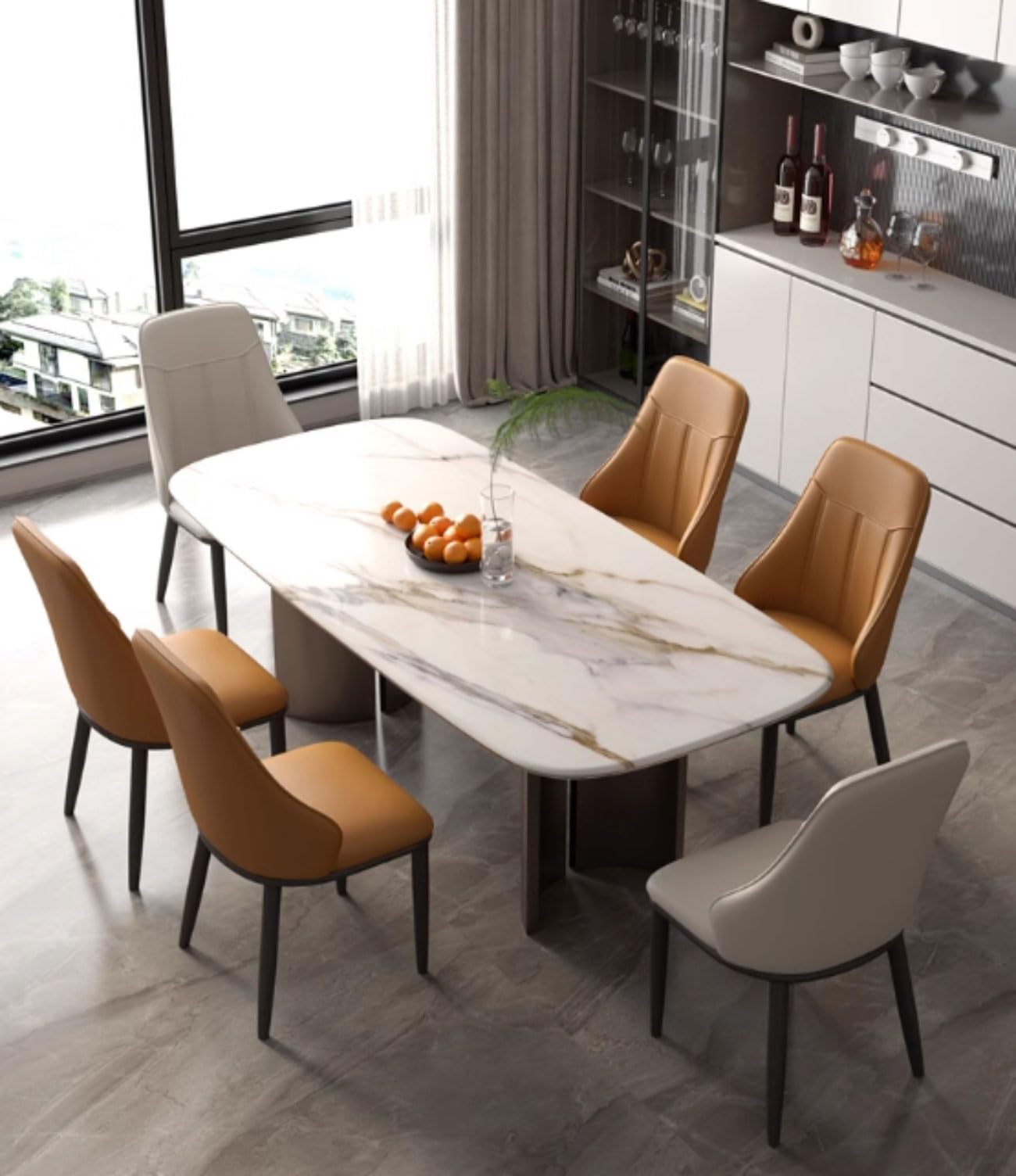 Set da 4 pezzi di accessori per capelli Luxus Esszimmerstühle mit Rückenlehne & Metallbeinen Elegante Küchenstühle für Esszimmer Schlafzimmer & Büro Komfortabel & Stilvoll