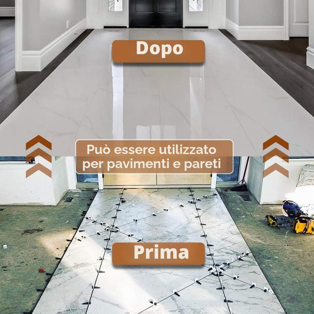 Cunei per piastrelle riutilizzabili, 200 pezzi, cunei per il montaggio delle piastrelle, dicendo addio alle piastrelle inclinate con questi cunei di alta qualità (90 mmx16 mm)