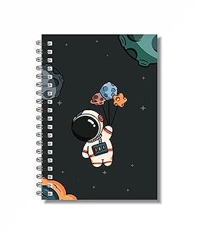 CRAFT MANIACS ASTRONAUT FLYING WITH BALLONS PRINTED HI QUALITY RULED PAGES DIARY BEST STATIONERY FOR SPACE LOVERS AND ARMY