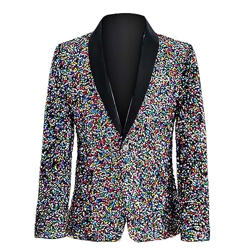 Costume décontracté pour homme à paillettes idéal pour vos soirées de gala et spectacles