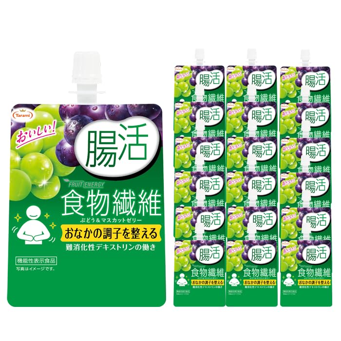 Amazon.co.jp: たらみ FRUIT ENERGY 腸活 食物繊維 ぶどう＆マスカット
