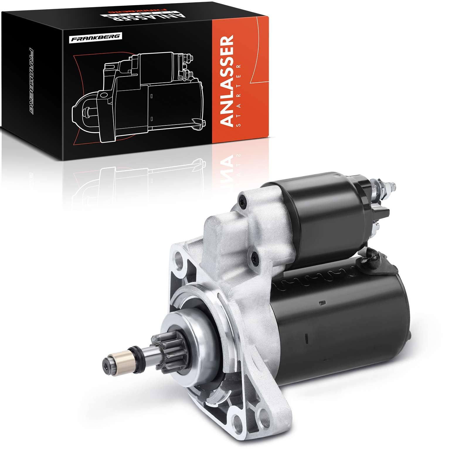 Frankberg Anlasser Starter Anlasser Auto 1,1 KW/12 V/9 Zähnezahl
