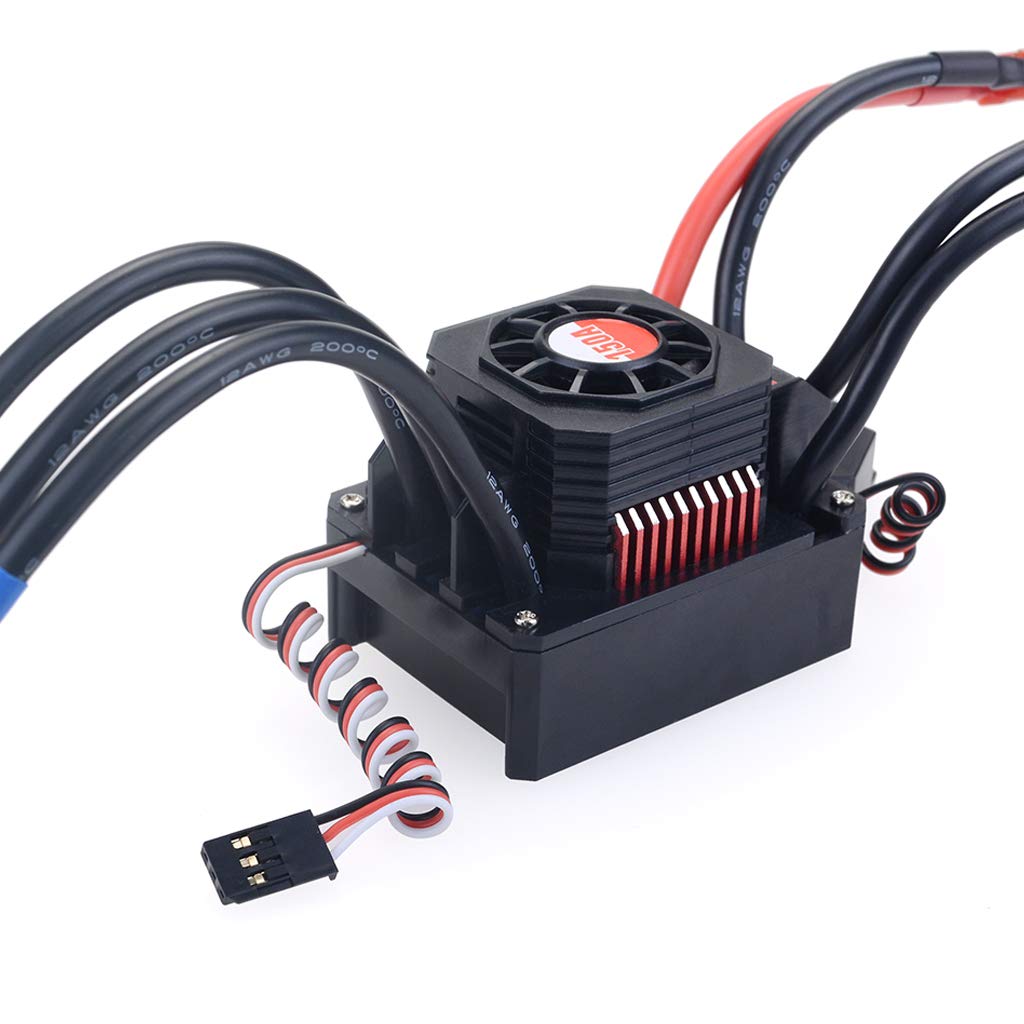 RC Hobby Waterproof 150A ESC Power Combo with 4068 2650KV Brushless Motor for 1/8 RC Car (150A 4068 2650KV Combo)