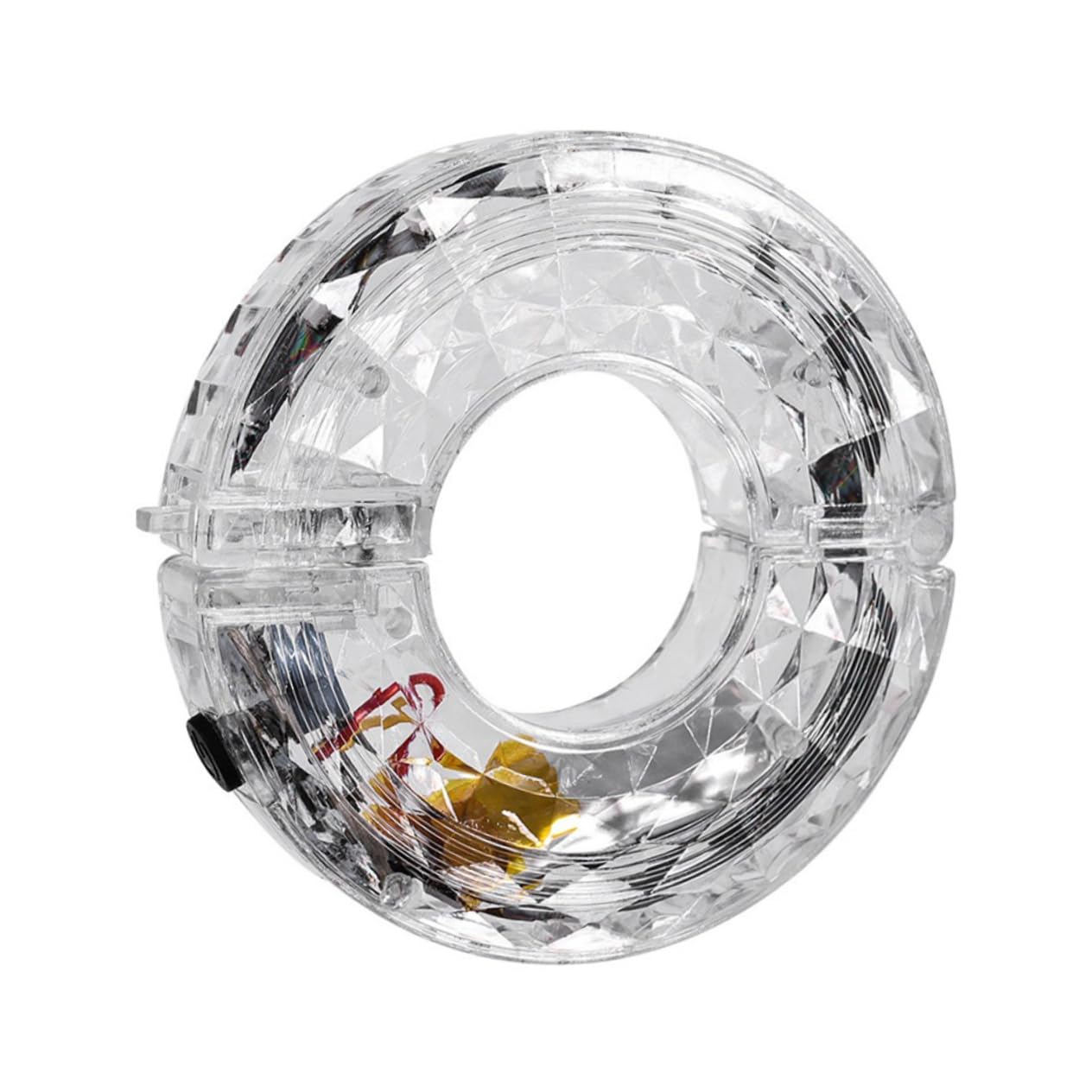 Yardwe Luce Ruota Ricaricabile Bike Light Accessori per Biciclette luci per Bici Leggere Ciclismo Brillante Decorare mozzo della Luce della Ruota Lampada USB per Bici plastica Bianca