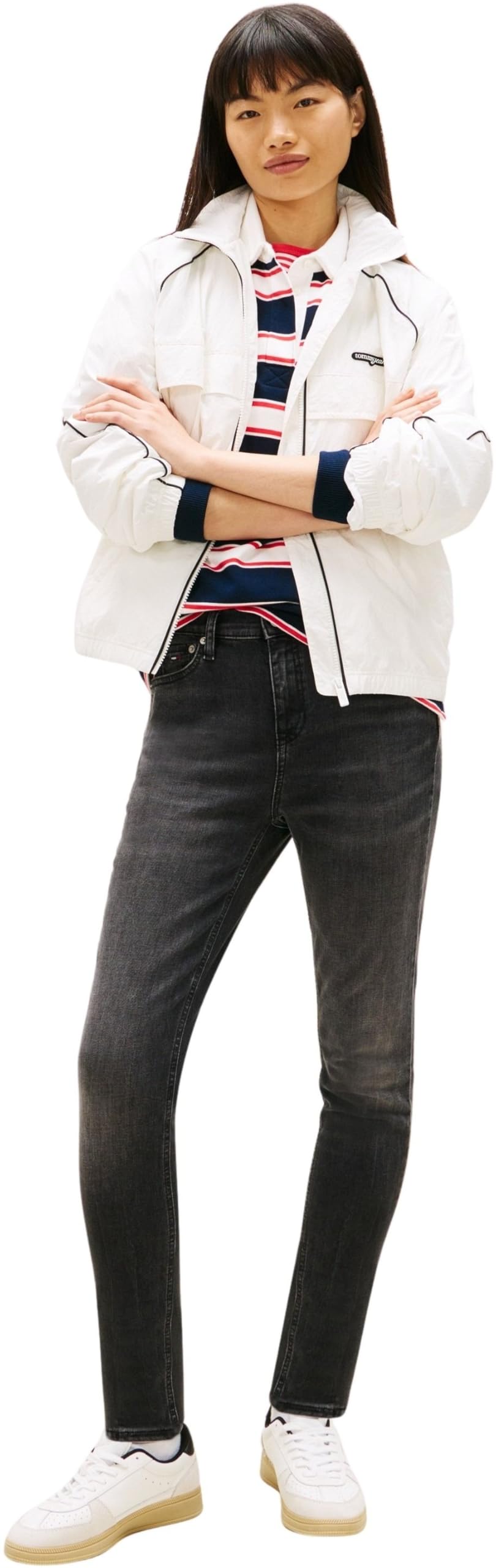 Tommy Jeans Damen Eng anliegend Nora Mr Skny Ah1280 Dw0dw22661