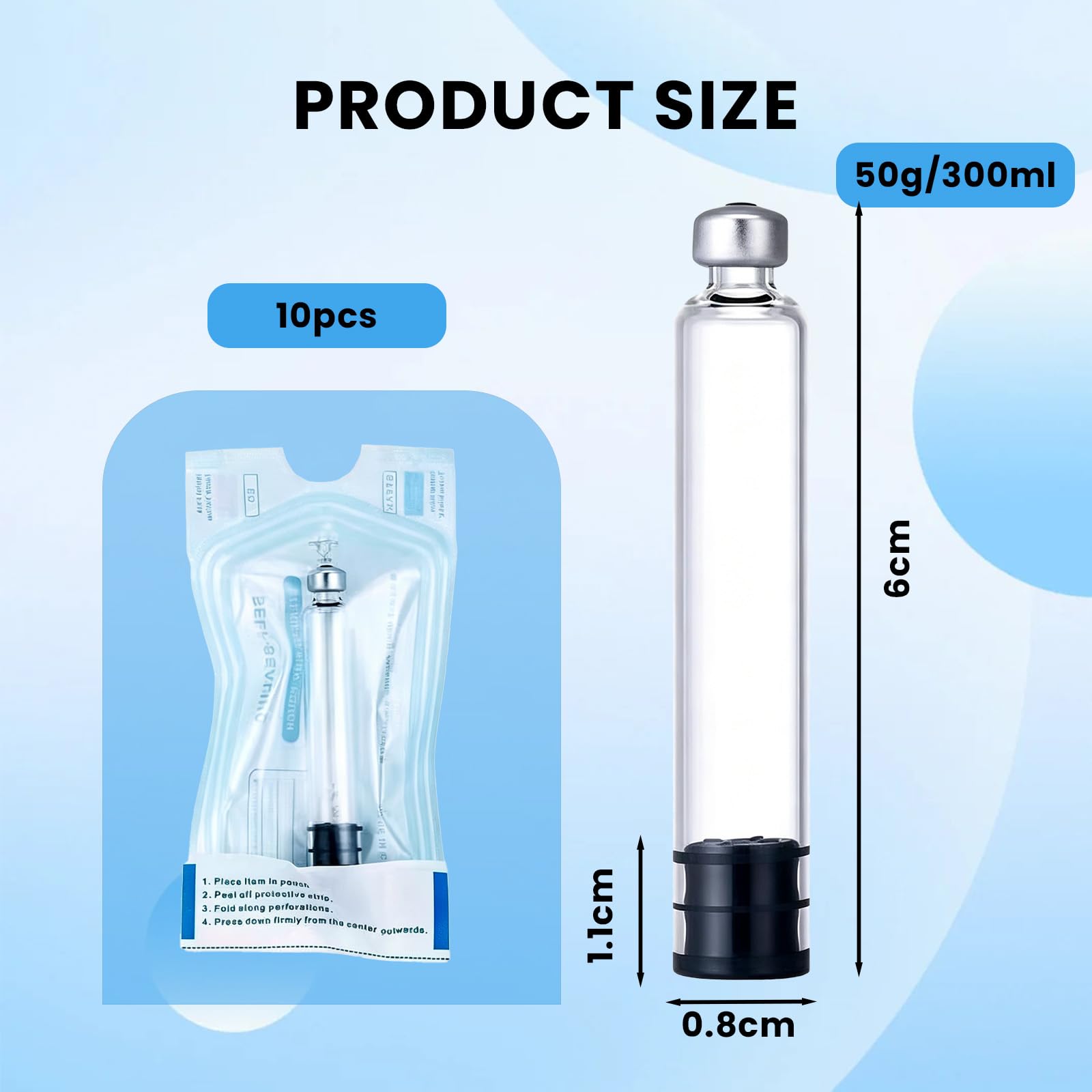 Kartusche 3 ml, 10er-Pack Leer Pen-Kartuschenstil, Einzeln Verpackt