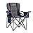 FAIR WIND Oversized Fully Padded Camping Chair for Heavy People with Lumbar Support, Heavy Duty Quad Fold Arm Chair with Cooler Bag - Support 450 LBSBlue