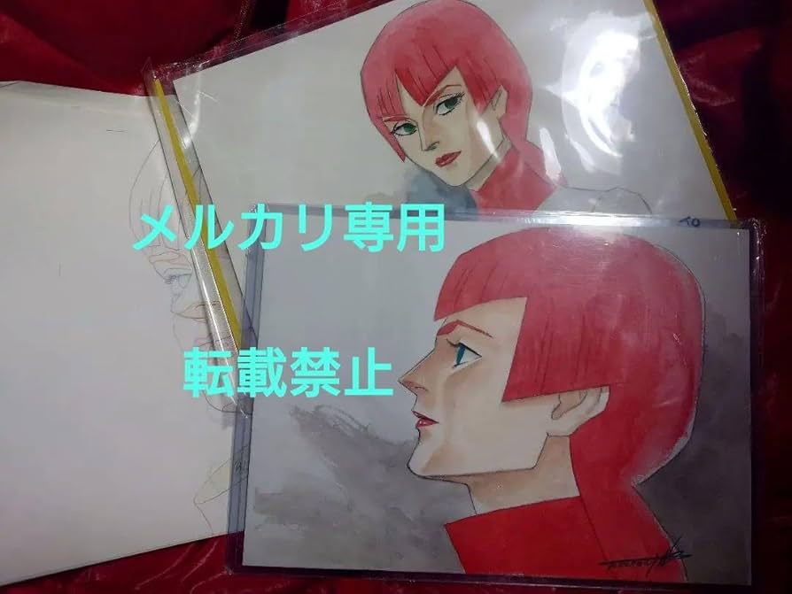 Amazon.co.jp: ハルルアジバ 湖川友謙 直筆画2枚 原画 サイン