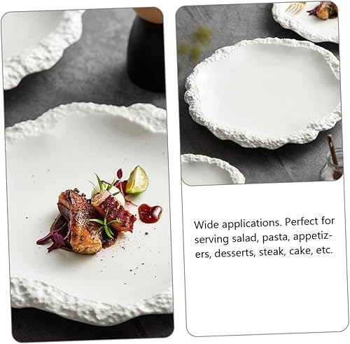 Miniatura 2 de ifundom 3 platos de restaurante platos de fiesta festivales cena cerámica decoración para el hogar aperitivo cocina redondo porcelana ensalada