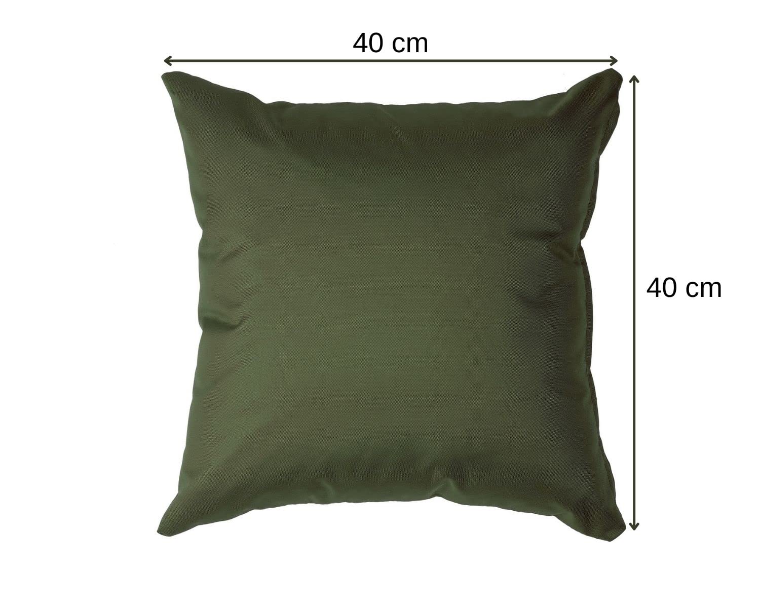 chilly pilley Coussin De Chaise Jardin Imperméable Coussin Décoratif Coussin De Siège Extérieur Intérieur Coussin De Dossier De Nombreuses Couleurs (Vert Foncé 2 ER Set 40x40)