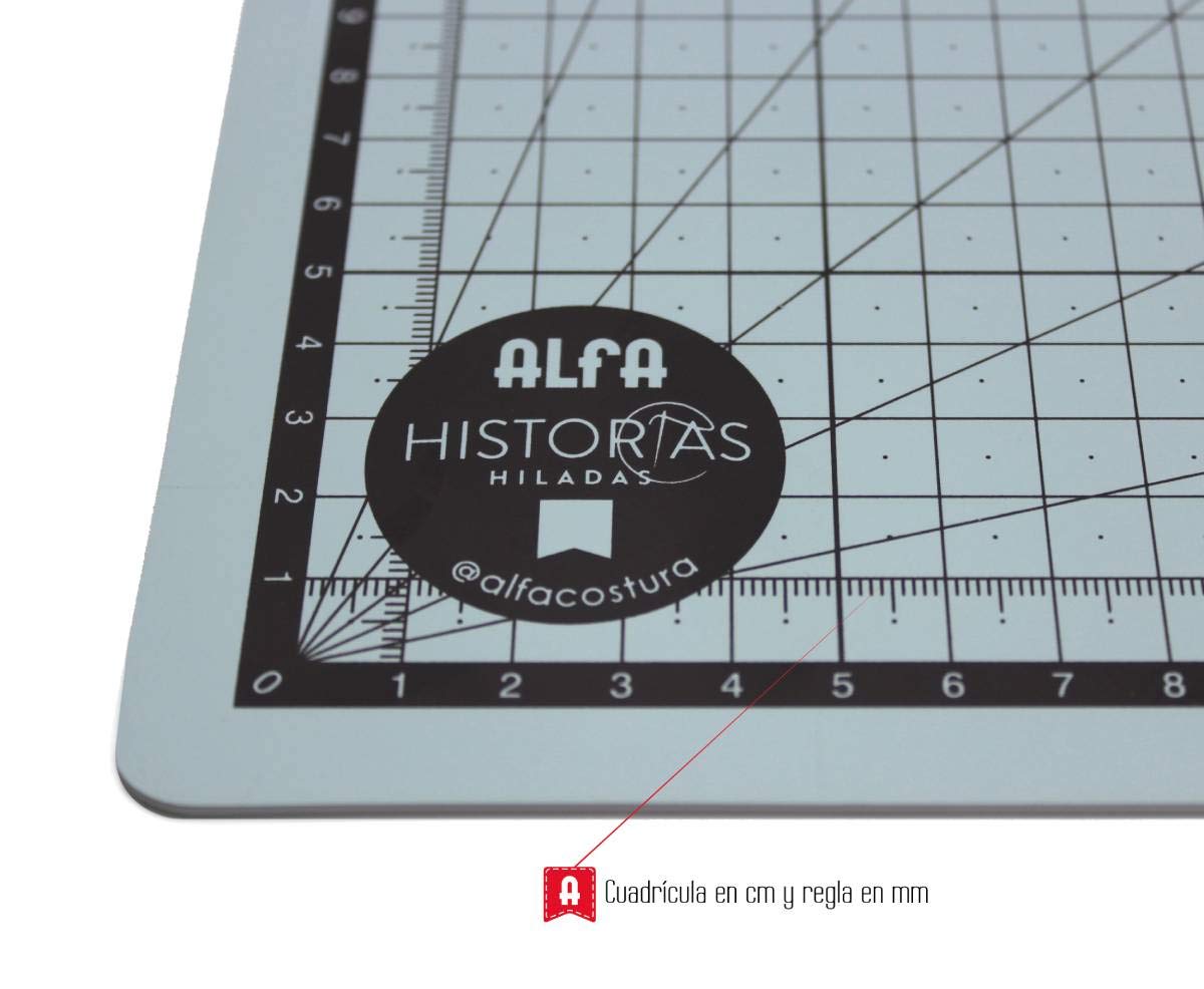 ALFA A6081 Base de Corte Plegable, Azul, 297 mm