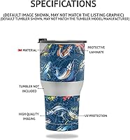 Vista 2 de MightySkins Skin - Vaso de vinilo compatible con Stanley The Quencher H2.0 FlowState de 30 onzas, estampado de vaca, protectora, duradera y única