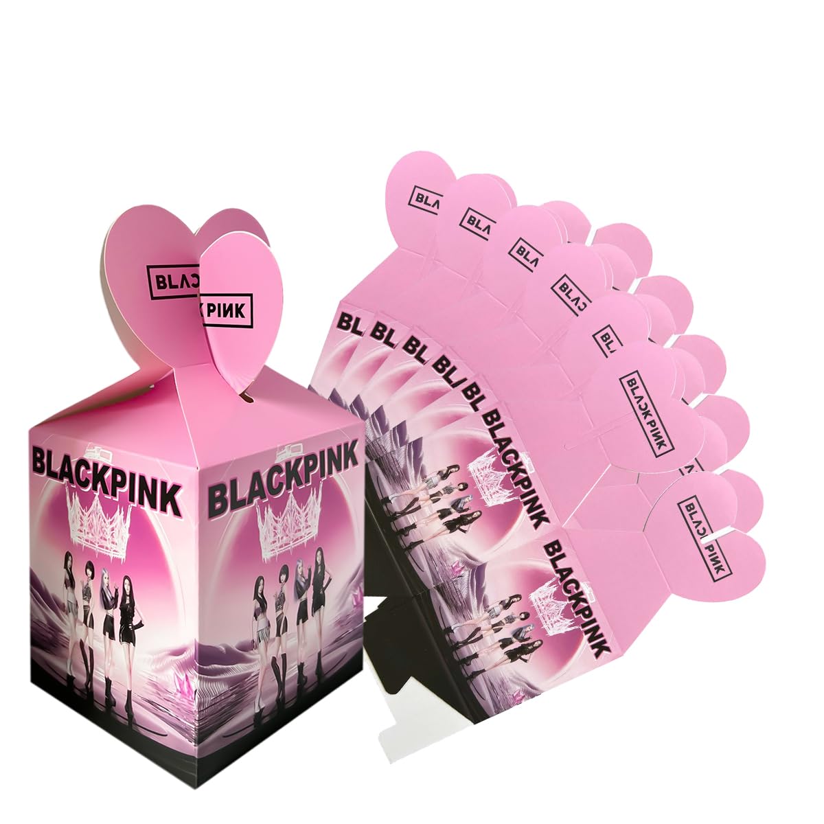 Amazon | 12個 ブラック ピンク キャンディギフトボックス ブラック