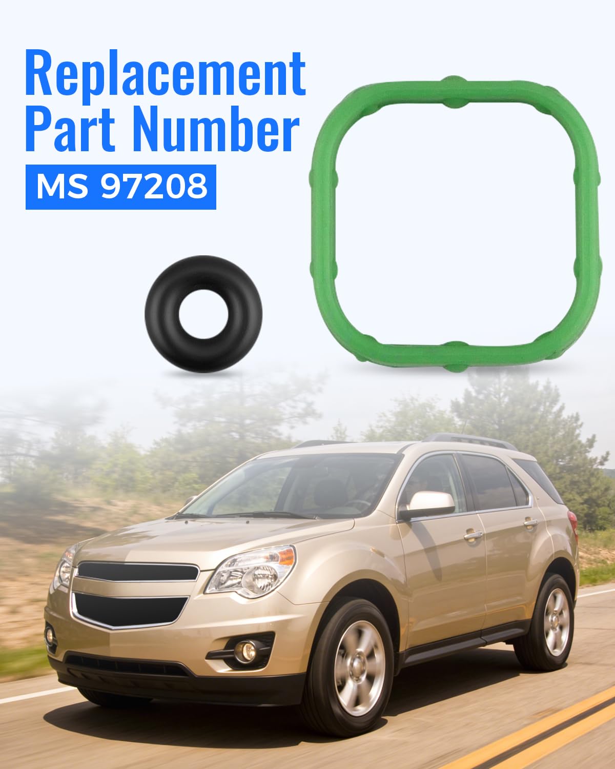 MS 97208 Engine Intake Manifold Gasket Fit for Buick Allure Lacrosse Regal Verano Fit for GMC Terrain Chevrolet Captiva Sport Equinox Impala Malibu Orlando
